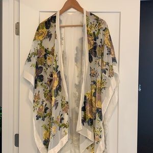 Anthropologie Floral Kimono - one Size